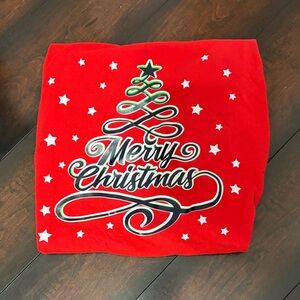 Gildan Bold Red Merry Christmas Cotton Tee
